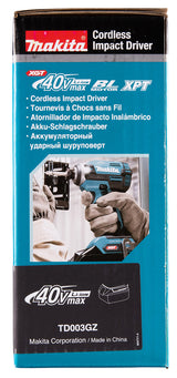 Makita Akku-Schlagschrauber 18V – 5 Modi, bürstenlos, LED & XPT Spritzwasserschutz - TD003GZ