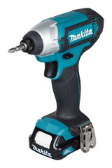 Makita Akku-Schlagschrauber – 110 Nm Drehmoment, kompakt, LED & 1/4" Schnellbefestigung - TD110DSMJ