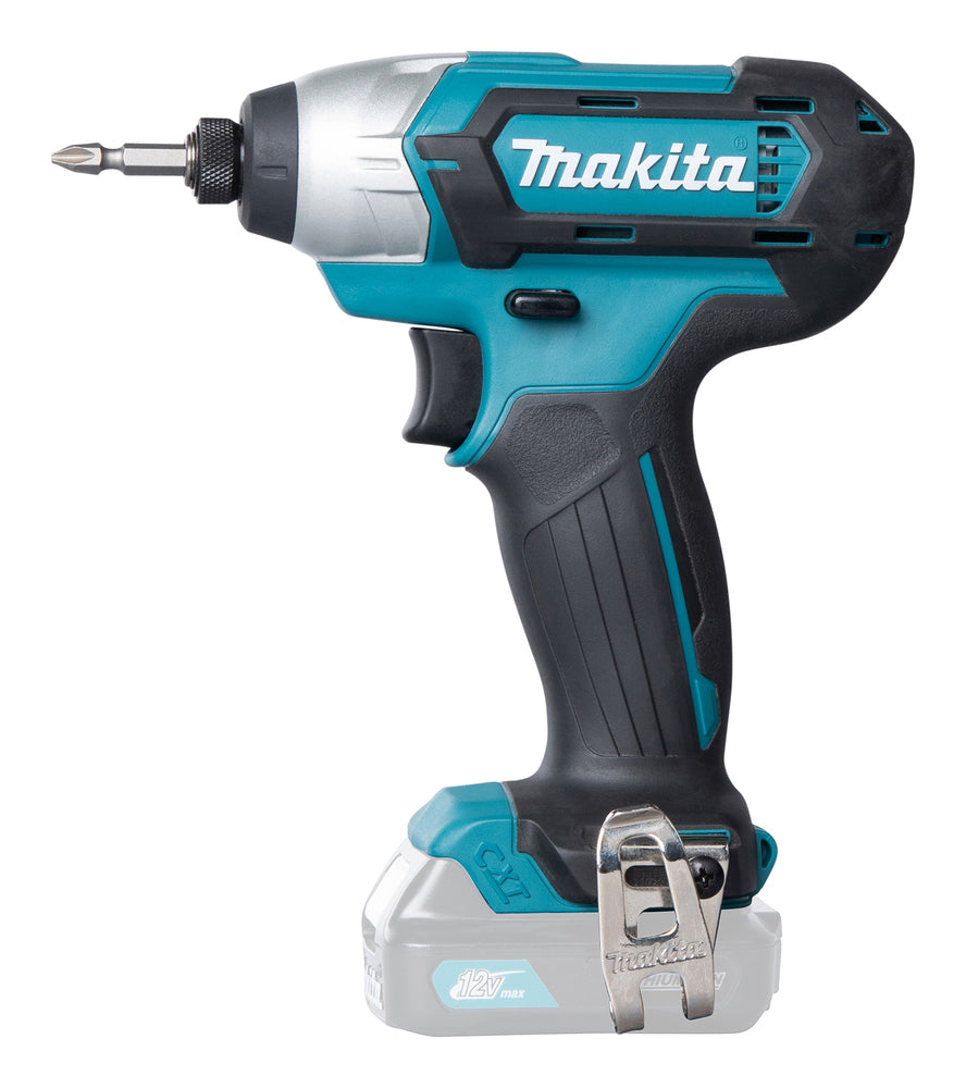 Makita Akku-Schlagschrauber – kompakt, 110 Nm, 1/4" Aufnahme & LED-Licht - TD110DZ