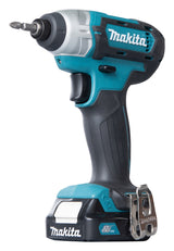 Makita Akku-Schlagschrauber – 110 Nm Drehmoment, kompakt, LED & 1/4" Schnellbefestigung - TD110DSMJ