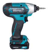 Makita Akku-Schlagschrauber – 110 Nm Drehmoment, kompakt, LED & 1/4" Schnellbefestigung - TD110DSMJ