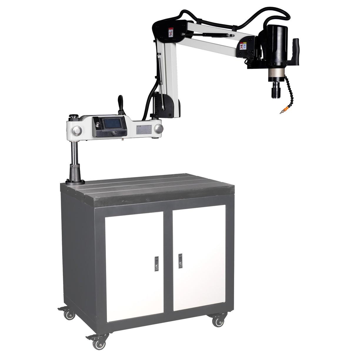 Cowley Elektrische Gewindeschneidmaschine mit ausziehbarem Arm – M6-M36, 1700 mm Arbeitsradius, HD-Touchscreen & Servomotor - TME36T