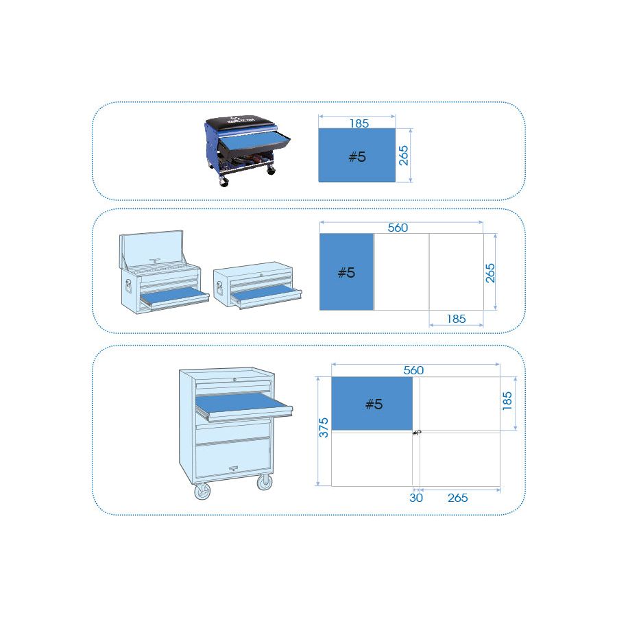 KING TONY Profi-Werkzeuge - Schlitz- und PHILLIPS®-Schraubendreher-Modul-Set - 6 tlg. 931106MR