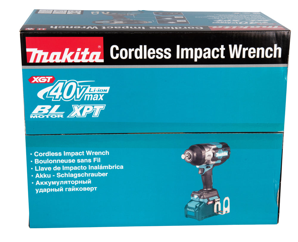 Makita Akku-Schlagschrauber 40V max – Set mit 2x 4,0 Ah Akkus, Schnellladegerät & Transportkoffer - TW001GM201