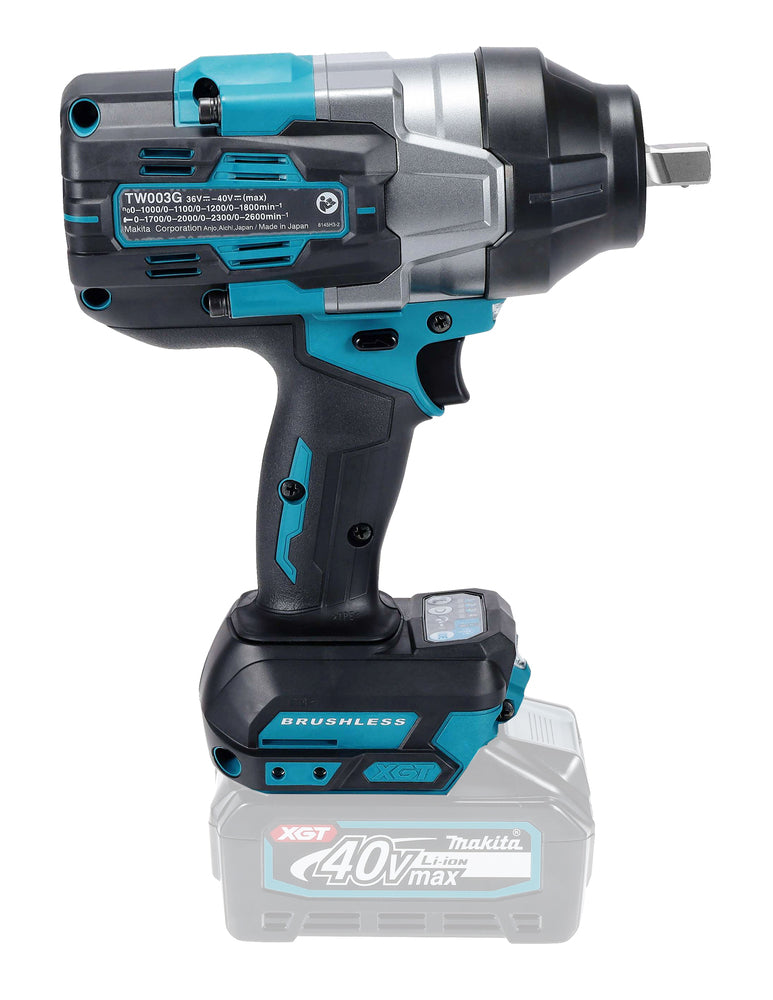 Makita Akku-Schlagschrauber – kompakt, bürstenlos, Doppel-LED & 4-stufige Schlagkraft - TW003GZ