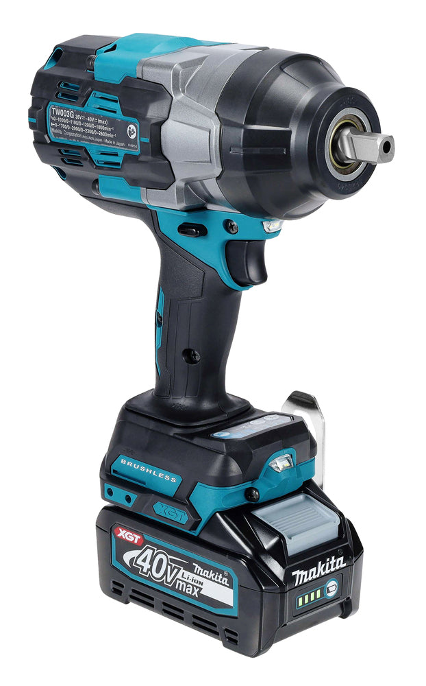 Makita Akku-Schlagschrauber – bürstenlos, kompakt, Pin-Detent & 4-stufige Schlagkraft - TW003GM201