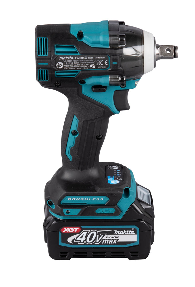 Makita Akku-Schlagschrauber 1/2" – 4-stufige Leistung, Auto-Stopp & Profi-Doppel-LED - TW004GD201