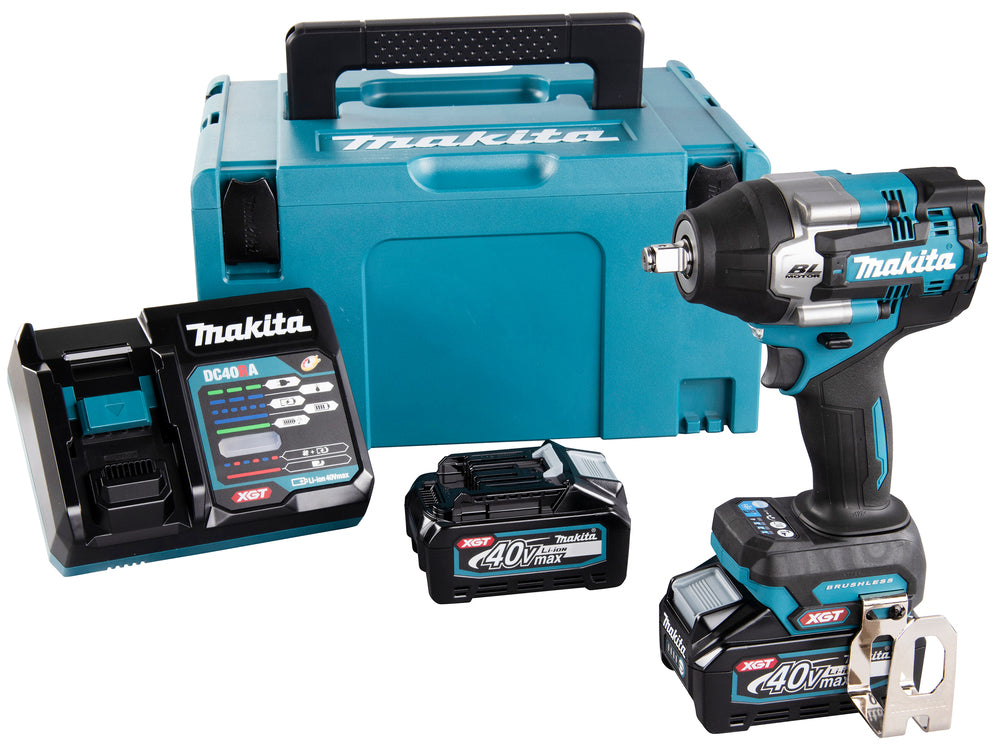 Makita Akku-Schlagschrauber 40V max – 760 Nm, bürstenlos, Auto-Stopp & LED-Nachglimmfunktion - TW007GM201