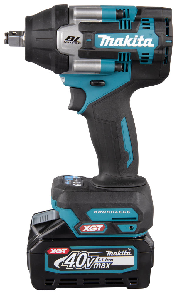 Makita Akku-Schlagschrauber 40V max – 760 Nm, bürstenlos, Auto-Stopp & LED-Nachglimmfunktion - TW007GM201