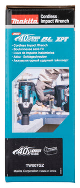 Makita Akku-Schlagschrauber 40V max – 760 Nm, Auto-Stopp, XPT-Schutz & Doppel-LED - TW007GZ