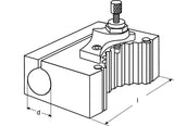TECWERK Wechselhalter für Stahlhalterkopf A – Spann-Ø 30 mm für große Zylinderschäfte