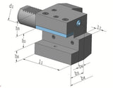 TECWERK Axialwerkzeughalter C2 DIN 69880 VDI30 links – Präzise Werkzeugaufnahme für CNC-Drehmaschinen