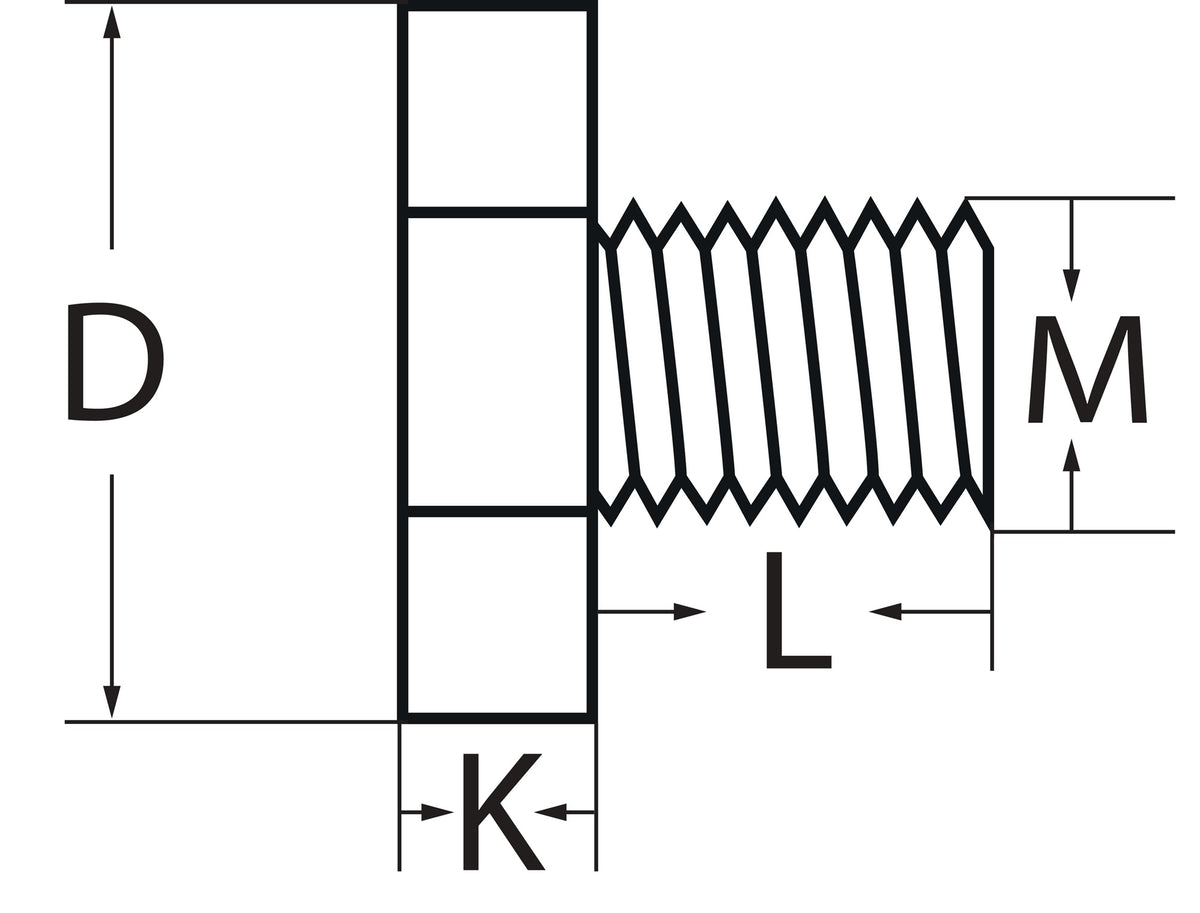 TECWERK Fräseranzugsschraube M8 für Spann-Ø 16 mm – DIN 6367, ohne Kühlmittelzufuhr