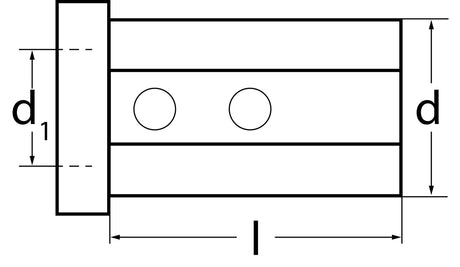 TECWERK Reduzierbuchse Form 1 – Bohrdurchmesser 6 mm, Außendurchmesser 25 mm, Einspannlänge 46 mm