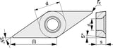 TECWERK Wendeschneidplatte VBMT160404-M UNI für mittlere Bearbeitung