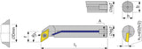 TECWERK Bohrstange E10K-SDUCR 07 VHM mit Innenkühlung, rechts, Ø 10 mm