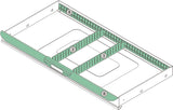TECWERK Schubladenunterteilungsmaterial 4-teilig für Schubladenschrank 2000 871 505