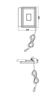 TECWERK LED-Strahler 30 W 2200 lm IP65 mit 2 m H05RN-F Kabel