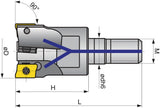 TECWERK Einschraubfräser Ø 16 mm mit Innenkühlung für APKT-10 Wendeschneidplatten