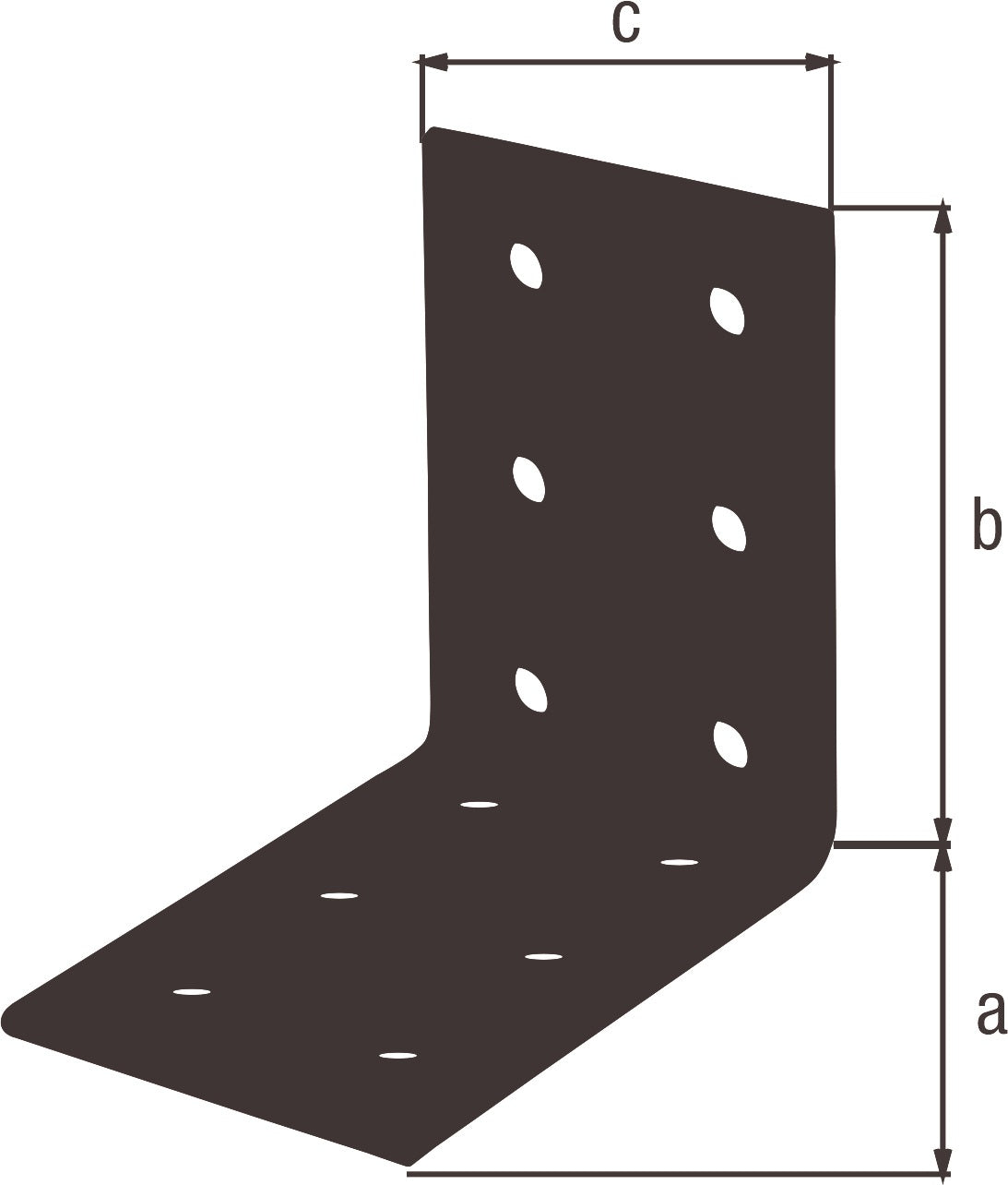 GAH Lochplattenwinkel ETA-08/0165 80x80x2,5 mm Stahl verzinkt schwarz kunststoffbeschichtet 25 Stück