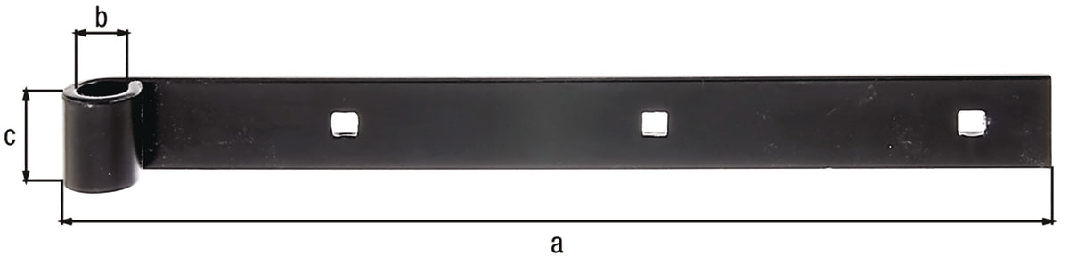 GAH Ladenband 800 mm Stahl schwarz kunststoffbeschichtet gerade – 6 Stück