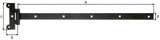 GAH Kreuzgehänge 591x45x115 mm Stahl kataphoretisch schwarz Tauchlack 10 Stück