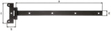 GAH Kreuzgehänge 591x45x115 mm Stahl kataphoretisch schwarz Tauchlack 10 Stück