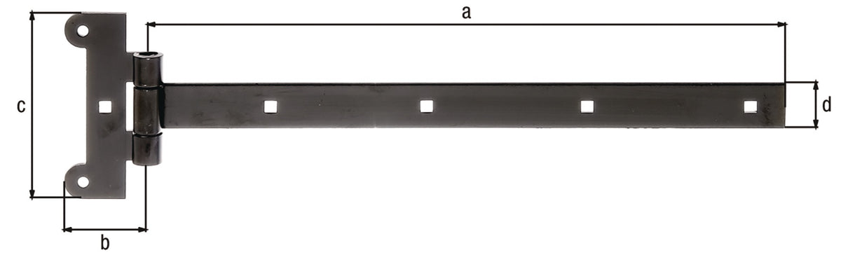 GAH Kreuzgehänge 591x45x115 mm Stahl kataphoretisch schwarz Tauchlack 10 Stück