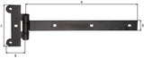 GAH Kreuzgehänge 591x45x115 mm Stahl kataphoretisch schwarz Tauchlack 10 Stück