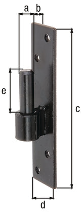 GAH Kloben zum Schrauben 16x13 mm kataphoretischer schwarzer Tauchlack