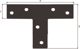 GAH Flachverbinder L 70 mm B 16 mm Stahl schwarz kunststoffbeschichtet – 50 Stück