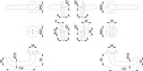 HOPPE Rosettengarnitur Paris 138L Aluminium U-Form DIN links/rechts