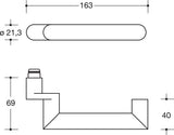 HEWI Rosettengarnitur 162XAH01.640 Edelstahl DIN L/R H-Technik