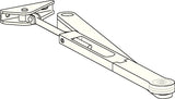 Rastfeststellarm weiß 9016 von DORMAKABA – Feststellgestänge für TS 71 und TS 72, max. 1100 mm