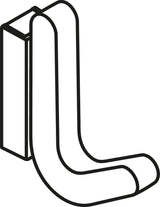 HEWI Einzelhaken Serie 477 senfgelb – Elastischer Mantelhaken aus TPU mit matter Oberfläche