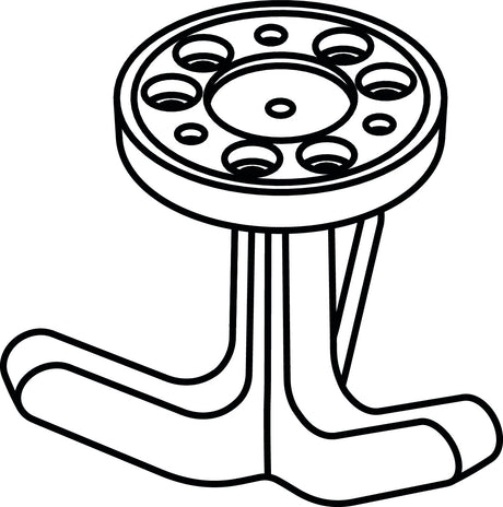 HEWI Dreifachhaken Serie 477 – elastischer Mantelhaken in Matt Tiefschwarz, 90 mm tief, H 69 mm