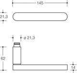 HEWI Rosettengarnitur 270XAH01.130 Edelstahl PZ DIN L/R für Zimmertüren