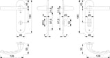 HOPPE Kurzschildgarnitur Tôkyô 1710/273KP Aluminium F1 – DIN EN 1906, für Innentüren