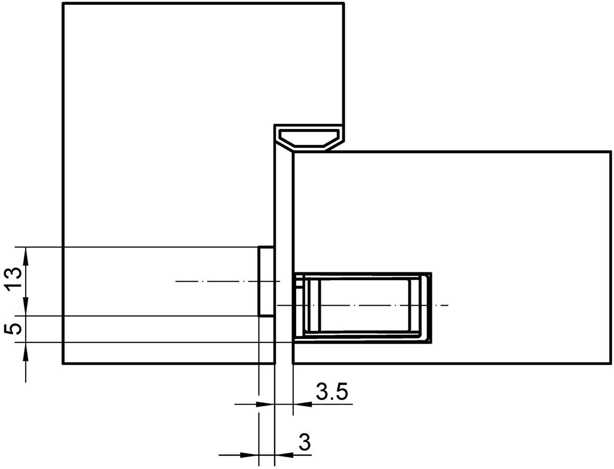 Schließmagnet KCM 50 ER-Effekt 13 x 195 mm DIN links/rechts von SIMONSWERK