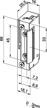 ASSA ABLOY Elektrotüröffner 118 FS 10-24 V AC/DC DIN L/R – Feuer- und Rauchschutz