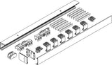 GEZE Schiebesystem Levolan 60 Komplettset für Glasflügel bis 60 kg, 1650 mm Laufprofil, EV1