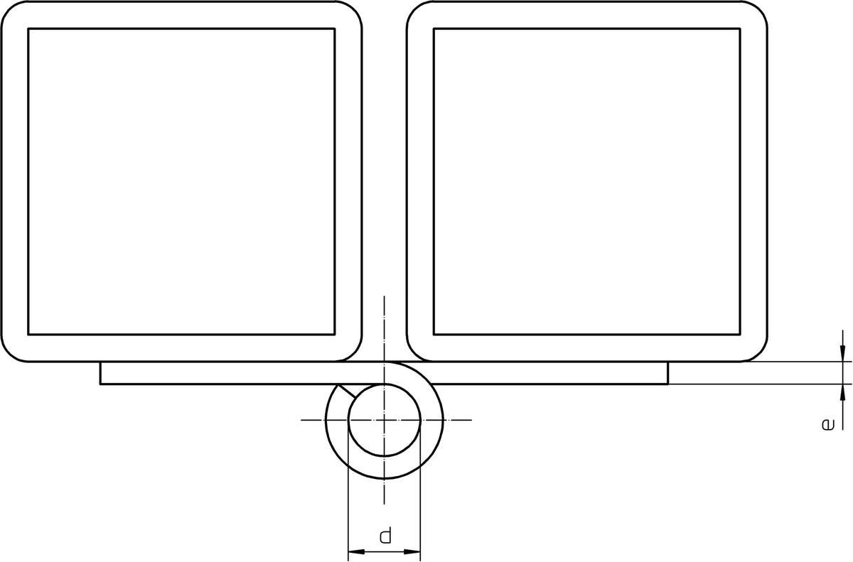 Simonswerk Konstruktionsband KO 8 Stahl blank 220 mm – 6 Stück