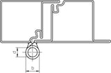 SIMONSWERK Profilrolle KO 40 Stahl blank, 60 mm, Stift-Ø 6 mm, zum Anschweißen