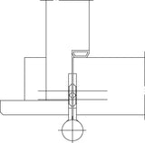 Türband Q1 Stahl verzinkt für ungefälzte Holzflügel, Rollenlänge 140 mm, DIN links von SIMONSWERK