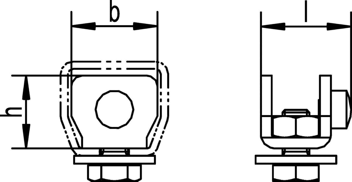 HELM Stopper 100 P Pro 100 STA Schienenstopper verzinkt gelb für Profil 100
