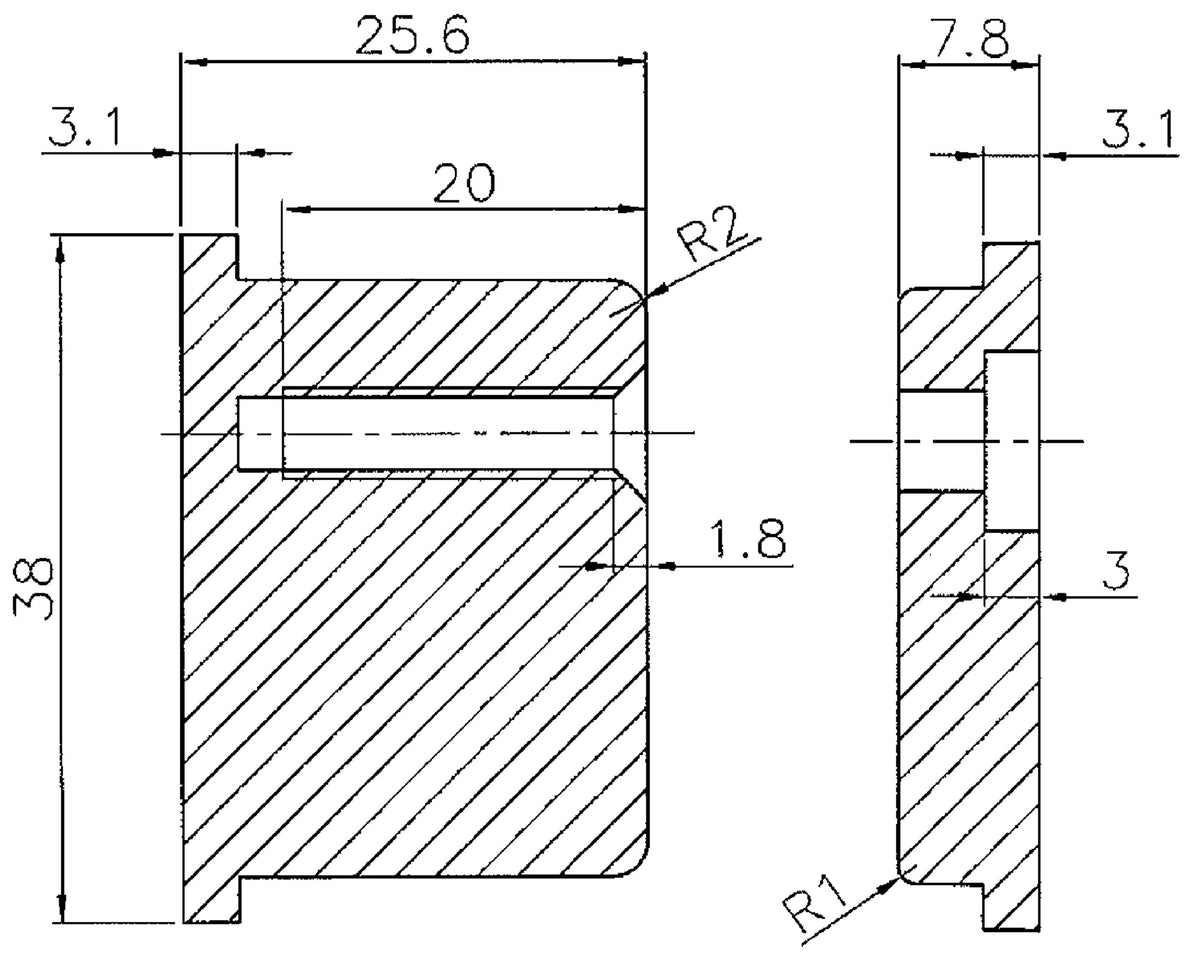 Blindzylinder-Set für Türdicken 35-110 mm von SCHNEGEL – Aluminium Druckguss, kürzbar