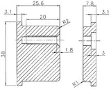 Blindzylinder-Set für Türdicken 35-110 mm von SCHNEGEL – Aluminium Druckguss, kürzbar