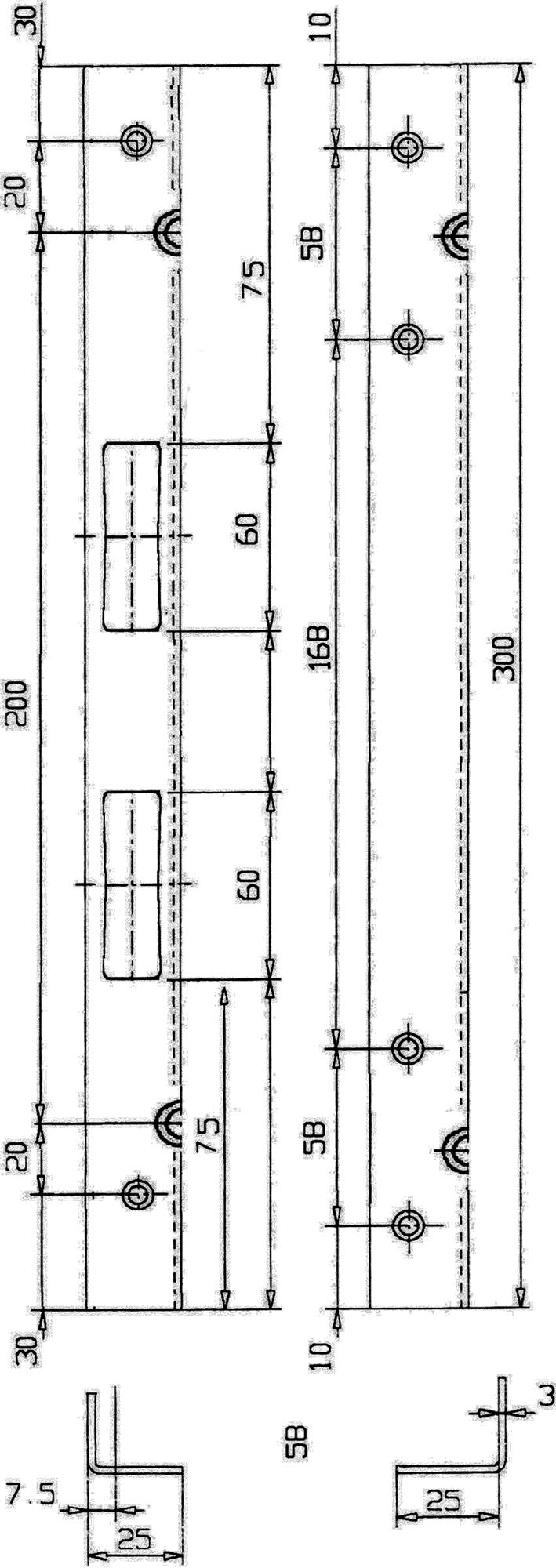 Sicherheitswinkelschließblech 300x25x3 mm verzinkt von SCHNEGEL – mit 2 Schwerlastdübelverankerungen