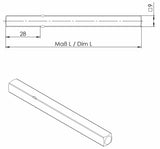 OGRO 114 PB FS Drückerstift Vollstift 9x110 mm für Brandschutztüren