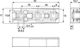 BMB Schwerlast-Verbinder Solid F Zamak 52 mm – 100 Stück für Bett- und Korpusbau